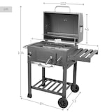 thumbnail of Aktive Churrasqueira a carvão portátil c/defumador e rodas