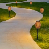 thumbnail of Lumisky Luminária Solar SILVINA H70CM Polirratã Castanho