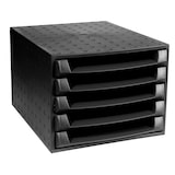 thumbnail of Exacompta 221014D 1x THE BOX, ladenbox met 5 open laden voor DIN A4+ documenten, zwart