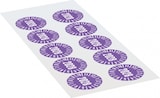 thumbnail of Dreifke® Prüfplakette 2028, violett, Dokumentenfolie, Spezialkleber, Ø 35mm, 10 Stk.