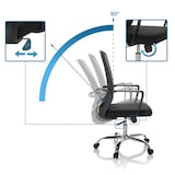 thumbnail of Silla de oficina / silla giratoria STAR-TEC S malla / tela negro hjh OFFICE