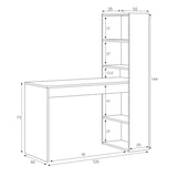 thumbnail of Mesa De Escritorio Con Armario 120x144x50cm Blanco Artik/roble