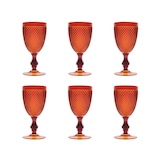 thumbnail of Excelsa Set Von 6 Gläser Diamond Plastica 39 Cl Orange