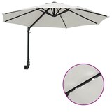 thumbnail of Helloshop26 - Moderner neigbarer Gartenschirm 248 x 248 x 148 cm funktional gemütliche Atmosphäre sandfarbenes Polyester 02_0058642