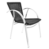 thumbnail of Ligne CHR Fauteuil Mandelieu, aluminium, plastique, noir