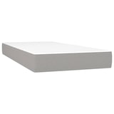 thumbnail of vidaXL Boxspringbett mit Matratze & LED Hellgrau 90x200 cm Stoff