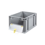 thumbnail of PROREGAL 5x Eurobox NextGen Insight Cover | HxBxT 22x30x40 | 20 Liter | Niedrig/Gelb | Eurobehälter, Transportbox, Transportbehälter