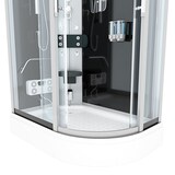 thumbnail of Dampfdusche Sauna Dusche Duschkabine D60-73T2R-EC 80x120 cm mit 2K Scheiben Versiegelung