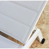 thumbnail of Lettino in alluminio impilabile da giardino con schienale regolabile e seduta in textilene imbottito Marbella -  Gray