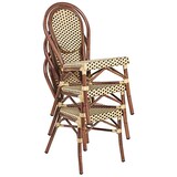 thumbnail of pemora 2-er Set Bistrostuhl Outdoor-Stuhl Terrassenstuhl Balkonstuhl Balkonmöbel BAMBU Bambusoptik beige/braun