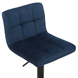 thumbnail of Set van 4 barkrukken Feni fluweel blauw