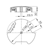 thumbnail of BACHMANN Kabelschlange Easy-Cap silber