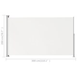 thumbnail of vidaXL Ausziehbare Seitenmarkise 200x300 cm Creme