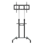 thumbnail of SVITA NONSAN In hoogte verstelbare TV-standaard Tv-trolley Tv-standaard Vergrendelbare wielen Laptopplank Zwart