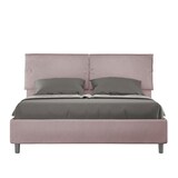 thumbnail of Letto Matrimoniale con rete imbottito 160x200 microfibra glicine Sleeper