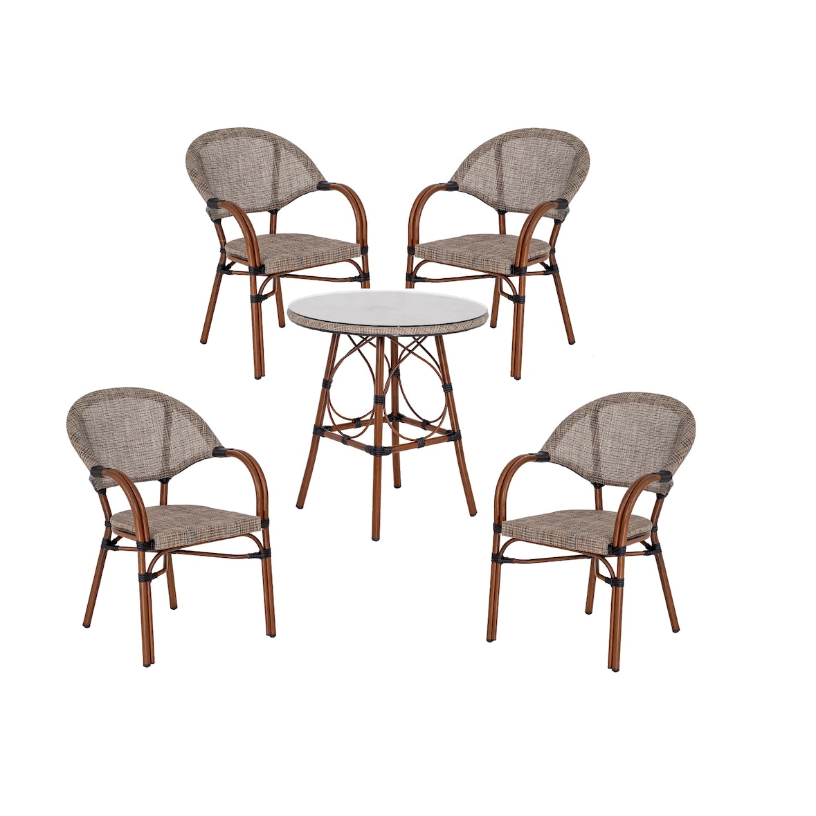 acamp Maui Set 5tlg. (4x Sessel/1x Tisch)