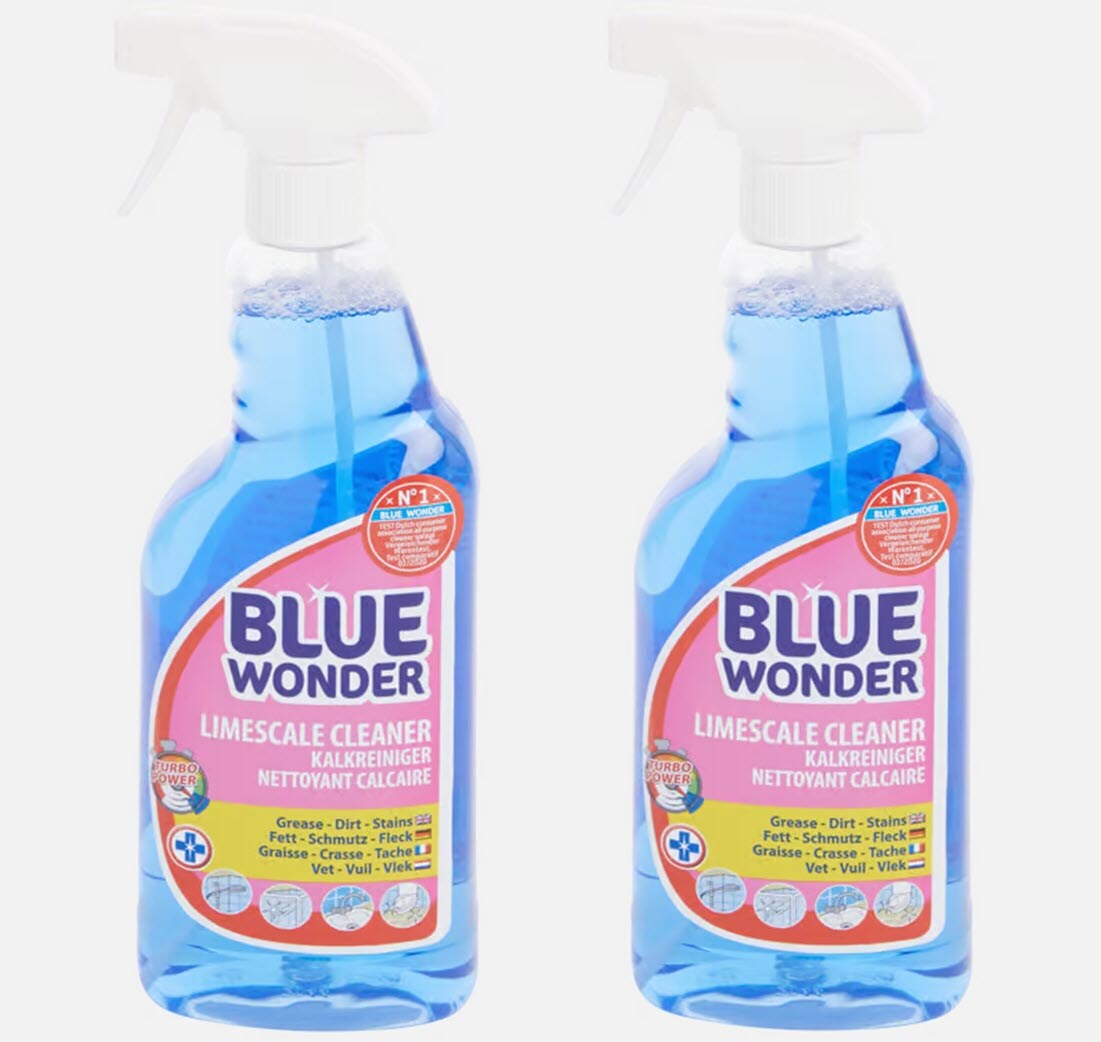 Blue Wonder Kalkreiniger Reiniger  2 x 750 ml Schraubverschluss Limescale Cleaner
