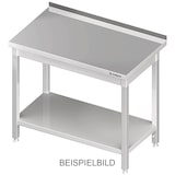 thumbnail of Stalgast Edelstahl Arbeitstisch mit Grundboden, 600x600x850 mm, ohne Aufkantung, verschweißt