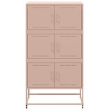 thumbnail of vidaXL Dressoir 68,5x38,5x123,5 cm staal roze