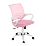 thumbnail of Sillas de oficina con asiento textil color Blanco y Rosa. Modelo Martina
