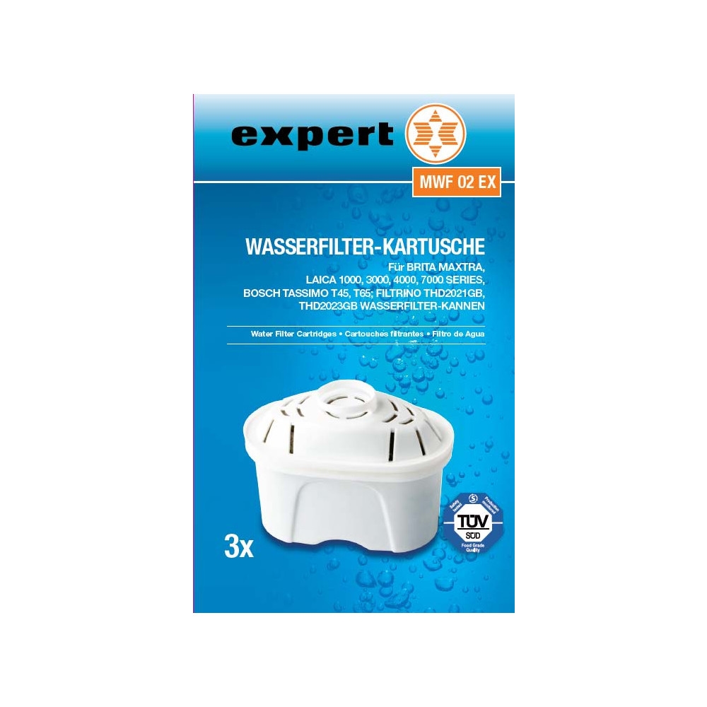 EXPERT AEG MWF 02 EX Wasserfilter, 4-Stufen, 150L, für Brita MAXTRA