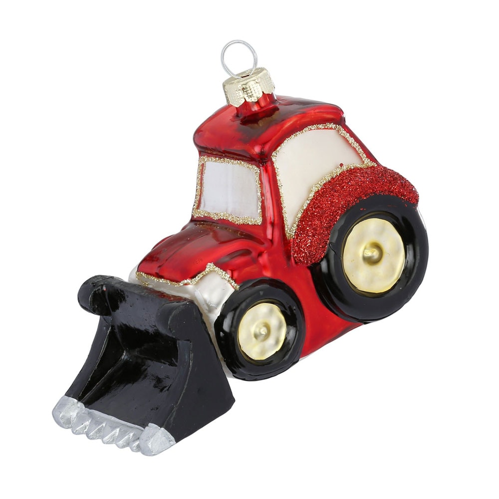 Christbaumschmuck Glas Radlader Weihnachtskugeln Weihnachtsbaumschmuck Bagger