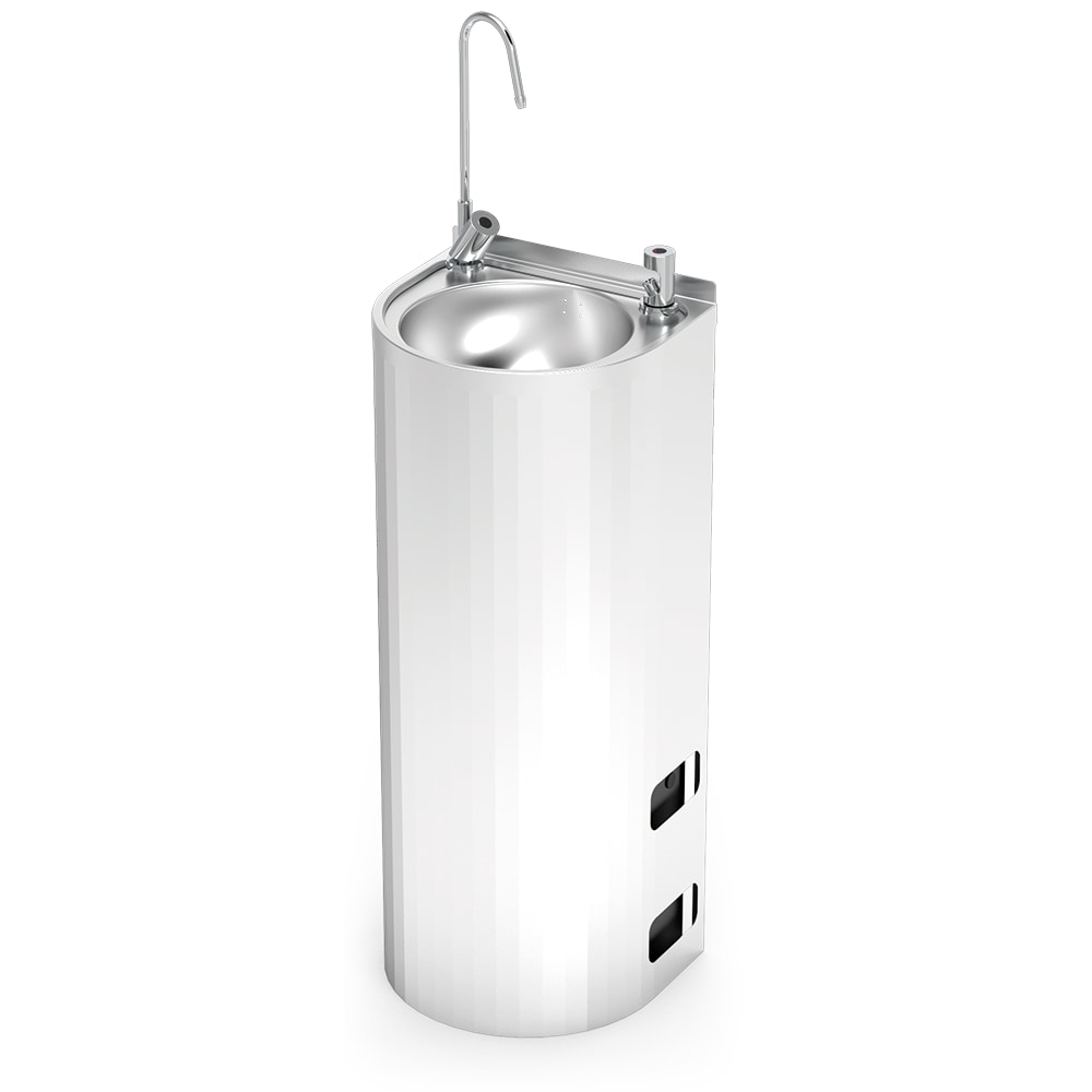 Fontaine inox eau froide électronique 350x300x850 mm