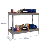 thumbnail of Banque de travail SIMONWORK BASIC 2 901545-2 GRIS/BOIS