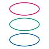 thumbnail of HERMA Buchetiketten oval, rot / grün / blau