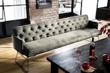 thumbnail of KAWOLA Esszimmerbank CHARME Velvet silber 186cm