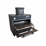 thumbnail of Fry&Grill, Horno carbón, GR45 Black+accesorios,, incluye parrilla, pinzas, atizador, sombrero, cortafuegos y regulador de tiro.211406