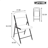 thumbnail of Silla plegable ultrarresistente Lifetime UV100