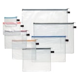 thumbnail of PVC-Sammelbeutel transparent 6er Set B4/A4/B5/A5/B6/A6 transparent mit