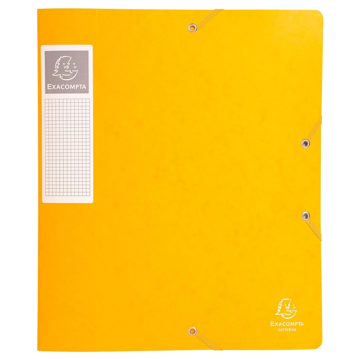 Exacompta - Réf. 16006H - 10 boites de classement Cartobox Dos 60mm Carte lustrée - A4 - Jaune