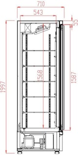 thumbnail of Gefrierschrank 3 Glastüren 1450 Liter