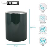 thumbnail of WellHome - Papelera con Tapa Basculante 6L en color Verde Oscuro Ø19x24,2cm - Kama-k
