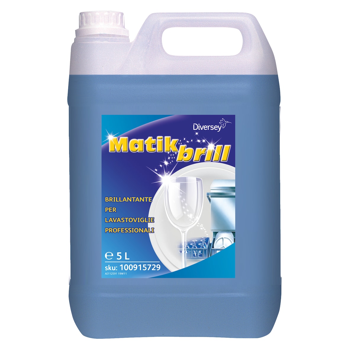 Matik Brill Brillantante Lavastoviglie Professionale 5L