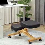 thumbnail of HOMCOM Sedia Posturale con Inginocchiatoio e Altezza Regolabile Nero