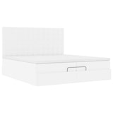 thumbnail of vidaXL Ottoman-Bett mit Matratzen & LEDs Weiß 200x200 cm Kunstleder