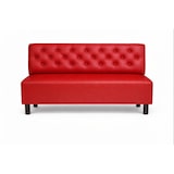 thumbnail of Banquette St Germain en simili cuir rouge – 120 x 55 x 90 cm Mobilier Européen