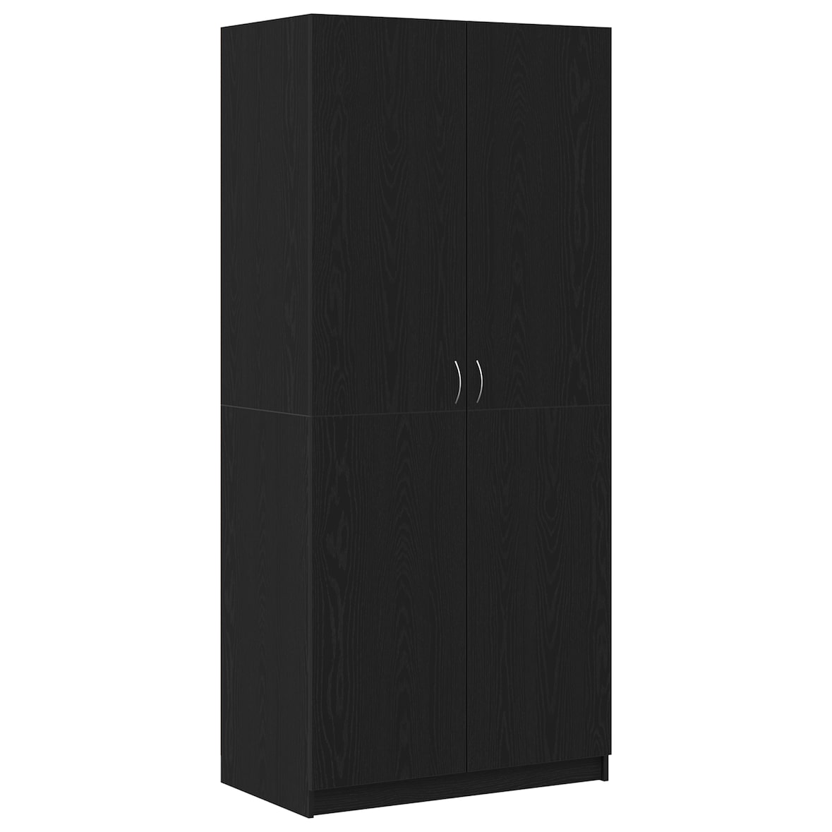 vidaXL Kleiderschrank Schwarz Eiche 90x52x200 cm Holzwerkstoff