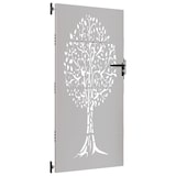 thumbnail of vidaXL Poort 85x200 cm boomontwerp cortenstaal