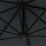 thumbnail of vidaXL Wandparasol met LED's en metalen paal 300 cm antracietkleurig