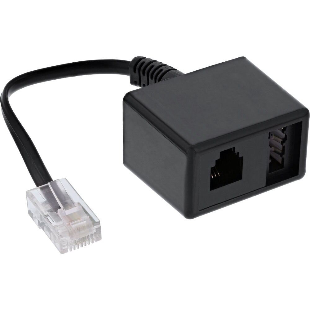 InLine® 69943 TAE Adapterkabel RJ45 Stecker auf TAE-N & RJ11 Buchse