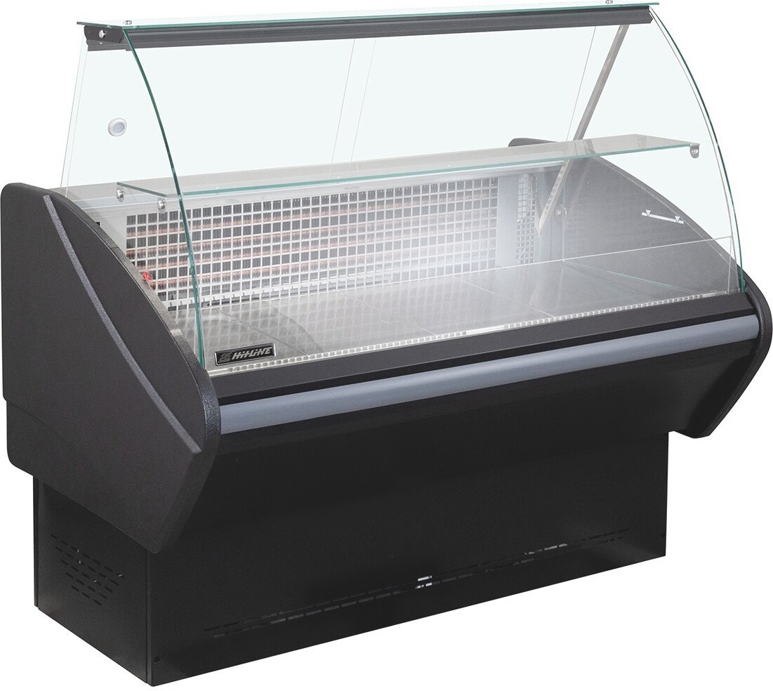 GastroHero Kühltheke RHEA 2010 mm schwarz – mit LED-Beleuchtung & gekühltem Unterbau für optimale Präsentation