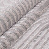 thumbnail of Teppich Schlafzimmer 3D-Effekt Elegant Waschbar Strapazierfähig Wohnzimmer Esszimmer Läufer Silber 80x250 cm – ILLER von Kadima Design