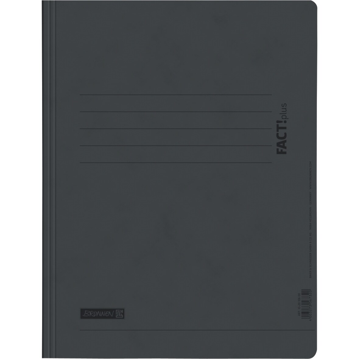 Schnellhefter A4 Karton 375g/qm schwarz Packung mit 25 Stück