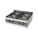 thumbnail of Fogão gás de Bancada 4 queimadores 8+4,5+6+6 Kw - 800x730x280
