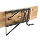 thumbnail of Biergarten-set met tafel 180 cm en banken met rugleuning Oviala