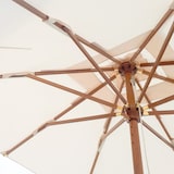 thumbnail of DANIELI - Sombrilla 3x3 Cuadrada BANGKOK - Mástil central en madera Kotò - Lona Crudo 100% Acrílico Resinado con volante - Chimenea Cortaviento